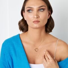 isim kolyesi - kalpli isim kombinasyonlu kolye