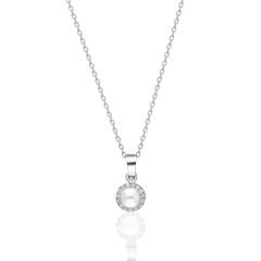 basit oval taş boncuk kolye