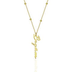 isim kolyesi - top zincir - isim kolyesi