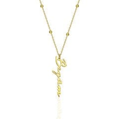 isim kolyesi - top zincir - isim kolyesi