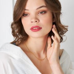 isim kolyesi - kalın zincirli yatay isim kolyesi