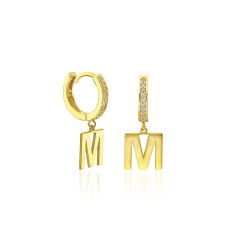 basit harf küpeleri