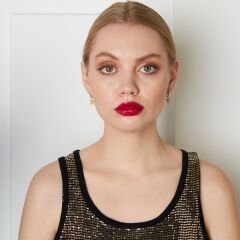 basit harf küpeleri